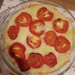 A picture of Cheese and potato pie.