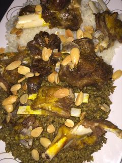 صورة لوصفة فريك باللحم