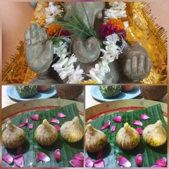 A picture of Apple cinnamon Modak.