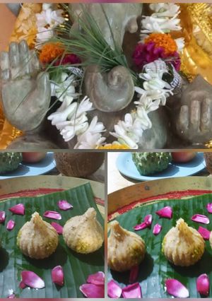 A picture of Apple cinnamon Modak.