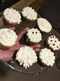 A picture of CUP CAKE WITH WHIPPING CREAM #cookpadramadan.