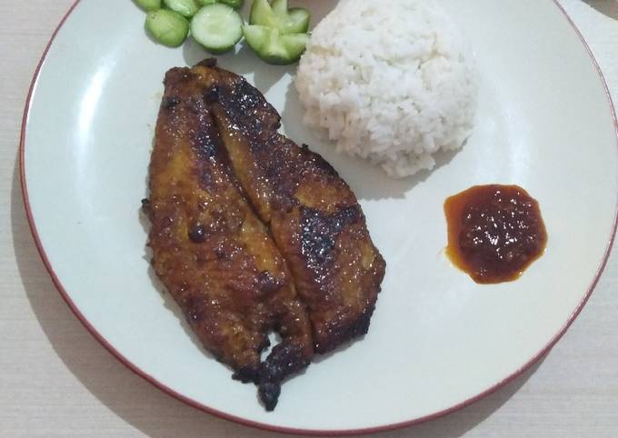 Cara Gampang Membuat Dori panggang teflon saos madu🐟, Lezat