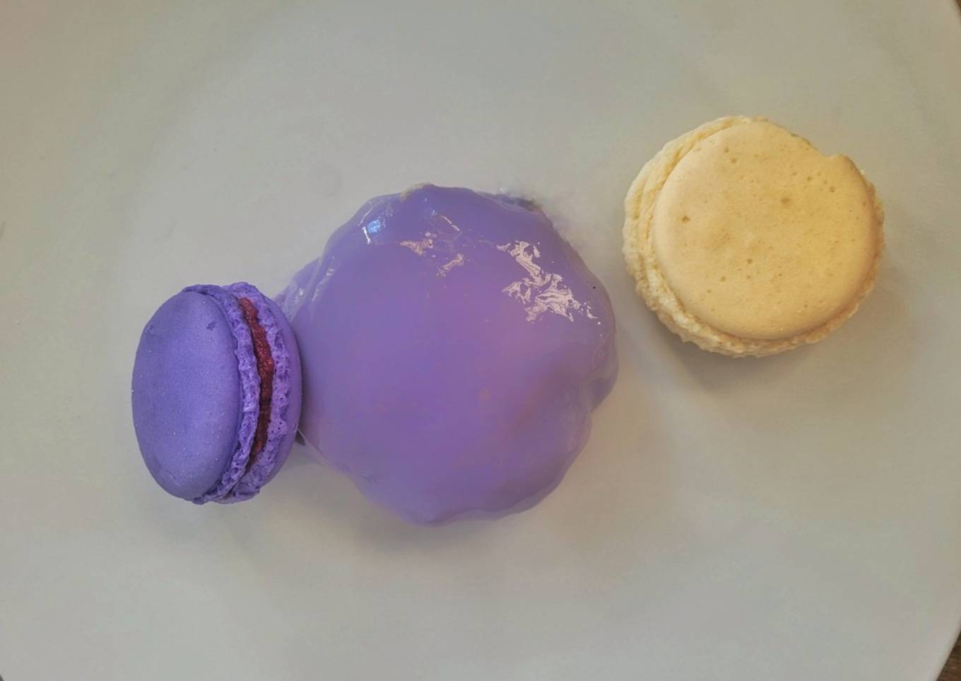 Mousse de piloncillo con glaseado espejo