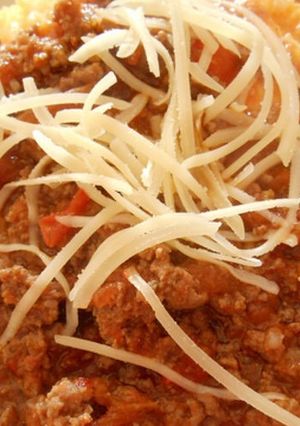 Una foto de Polenta rica y fácil de hacer a la bolognesa🤤😍