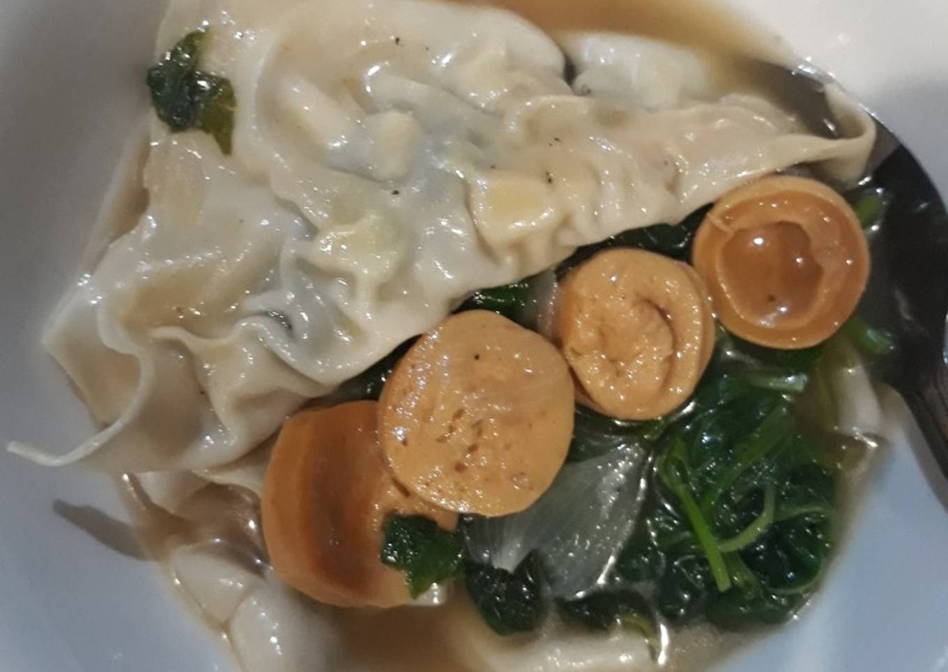 Pangsit Rebus Vegan