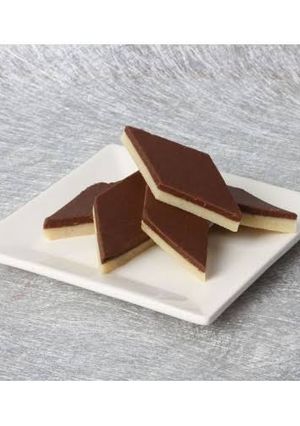A picture of Chocolate kaju katli.