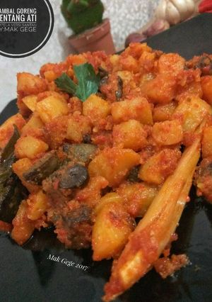 Foto resep Sambal Goreng Kentang Ati Ampela 🐤 Part II versi santan👌