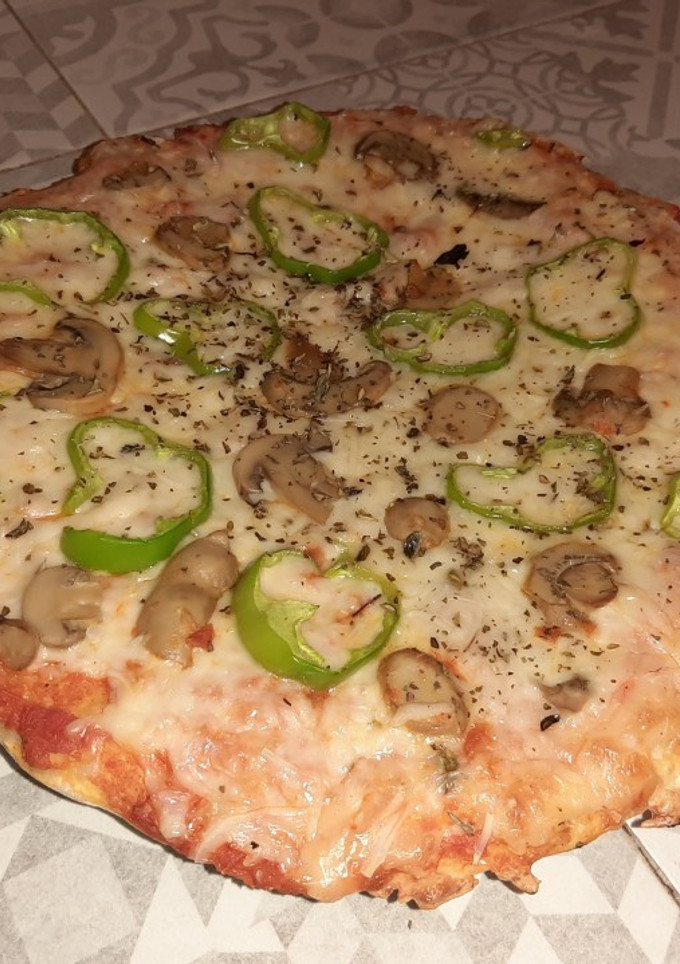 Una foto de Pizza vegetal