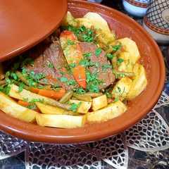 طاجين لوبيا خضراء باللحم-レシピのメイン写真