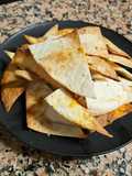 Totopos airfryer y guacamole