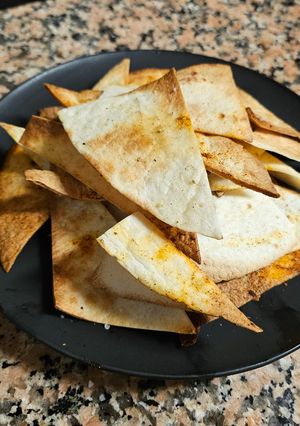 Foto principal de Totopos airfryer y guacamole
