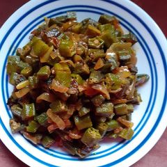 Onion Bhindi A picture of Onion Bhindi.