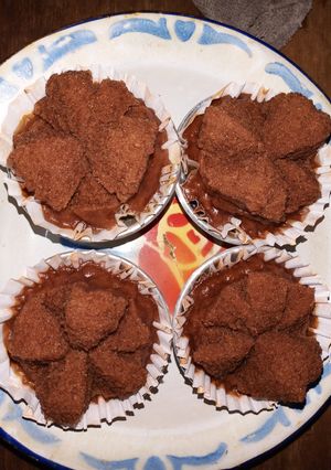 Foto resep Kue coklat merekah tepung beras tanpa telur dan fermipan