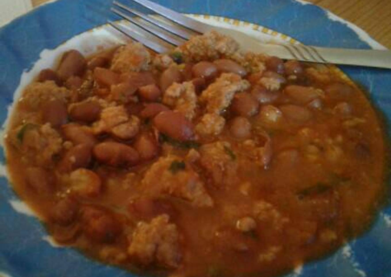 Chili and beans (chili con carne)