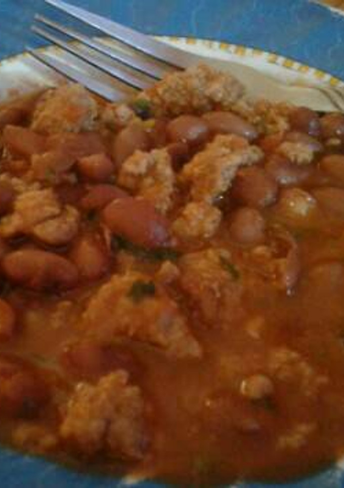 Una foto de Chili and beans (chili con carne)