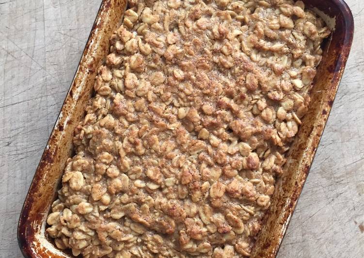 Steps to Prepare Ultimate Peanut butter and maple flapjacks