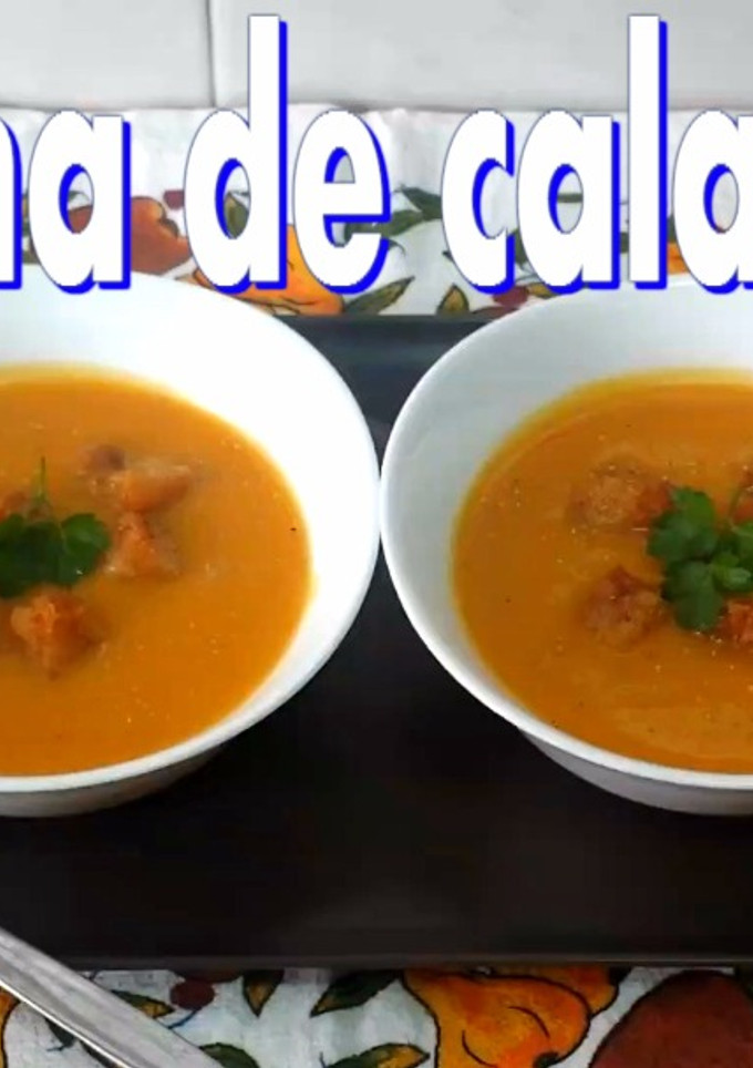 Una foto de Crema de calabaza (fácil y rápida)
