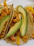 Fajitas de camarón