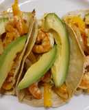 Fajitas de camarón