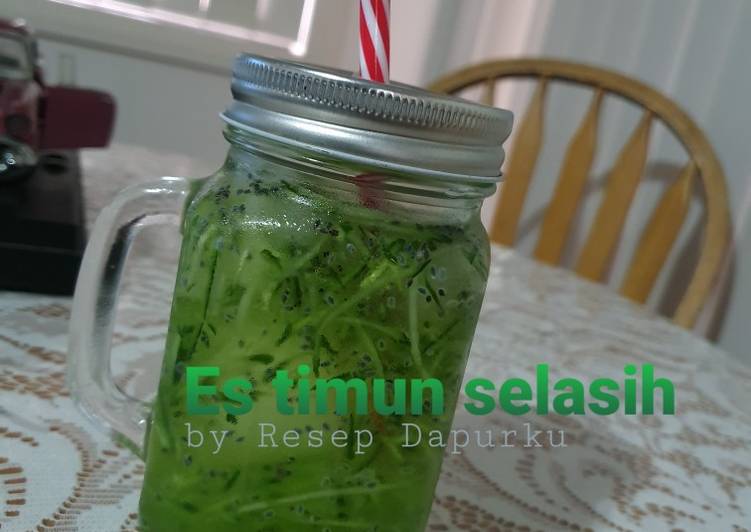Langkah Mudah untuk Menyiapkan Es timun selasih Anti Gagal