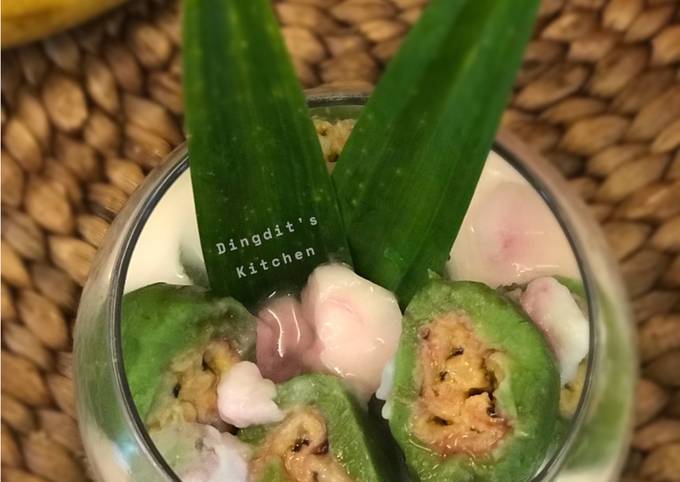 Cara bikin Es Pisang Ijo Cara bikin Es Pisang Ijo