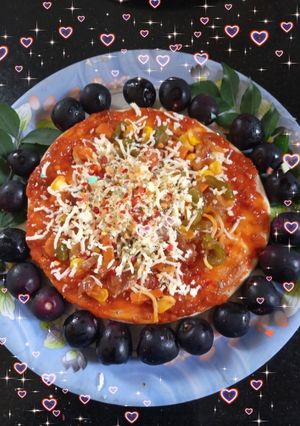 A picture of Homemade tawa pizza.