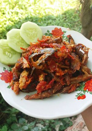 Foto resep Geprek cue (ikan keranjang)