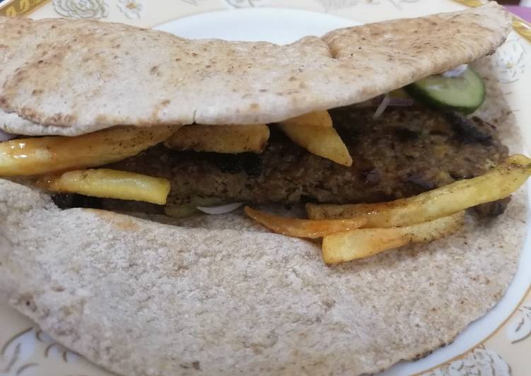 Recipe of Perfect Leftover kabab wrap