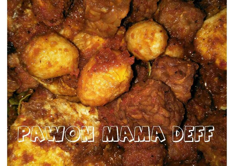 Balado tempe & telor puyuh