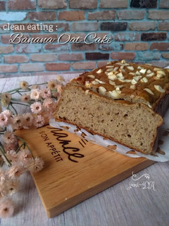 Foto resep Clean Eating - Banana Oat Cake