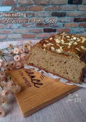 Foto resep Clean Eating - Banana Oat Cake