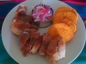 Una foto de chicharrón de chancho