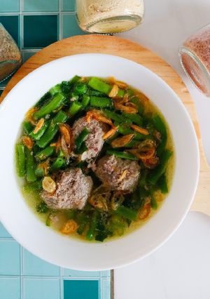 Foto resep 22. SUP BUNCIS BOLA-BOLA DAGING