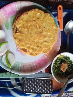 मक्के की रोटी सरसों की साग (makke ki roti sarso ka saag recipe in Hindi) रेसिपी मुख्य फोटो