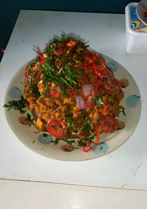 A picture of Beans & Plantain Agwororagwo.