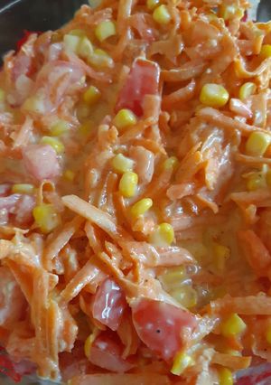 Una foto de Ensalada de Zanahoria y maíz dulce