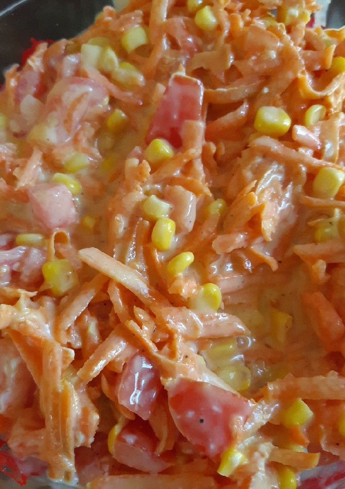 Una foto de Ensalada de Zanahoria y maíz dulce