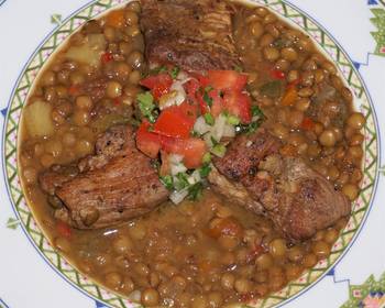 Easy Making Recipe Cajun pork and lentils Delicious Perfect