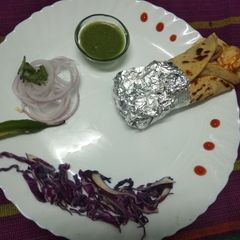 A picture of Masala paneer Kathi roll.