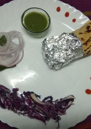 A picture of Masala paneer Kathi roll.