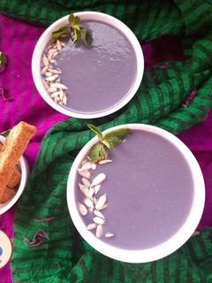A picture of Purple cabbage Soup.