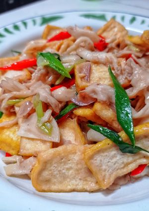 Foto resep Tumis Tahu Jamur Tiram