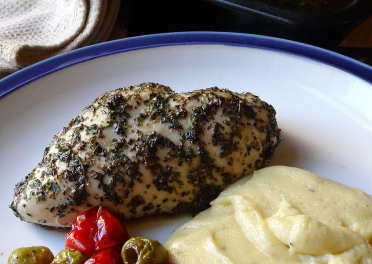 Recipe of Homemade Italian Chicken with Creamy Polenta