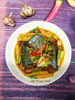 Hình của món Cá Nục Nha Trang Kho Măng.