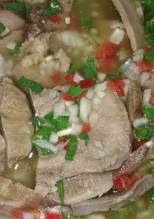 Una foto de Lengua a la vinagreta