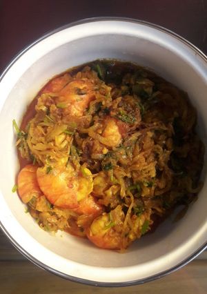 চিংরির দোপেয়াজে রেসিপির প্রধান ছবি