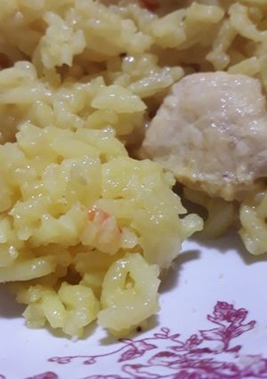 Una foto de Arroz amarillo