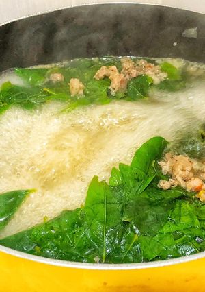Hình của món Canh Rau Ngót Thịt Băm.