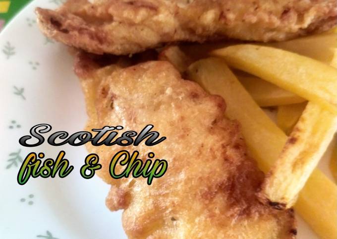 Resep Scottish fish &amp; Chip Anti Gagal