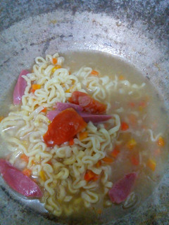 Foto resep Mie sosis wortel